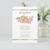 フラワーランタンの結婚式案内｜ラスティックウェディングパーティー招待状 招待状 (スタンド正面)