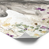 フラワーランニングフィールドの馬の ポスター (角)