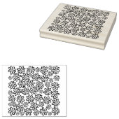 フラワーリピート木印 ラバースタンプ (押印)