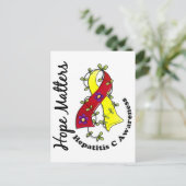 フラワーリボン4 hope matters肝炎C ポストカード (スタンド正面)