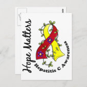 フラワーリボン4 hope matters肝炎C ポストカード (正面/裏面)