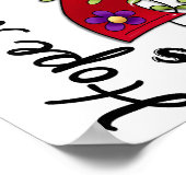 フラワーリボン4 Hope Matters Stroke ポスター (角)