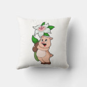 フラワーリリー付き豚 クッション (裏面)