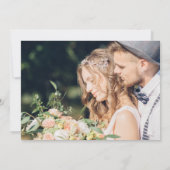 フラワーリングアンパサンド ラスティック クラフト 結婚式 フォト セーブザデート (裏面)