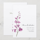 フラワーリング・ウィーディング セーブ・ザ・デート (正面/裏面)