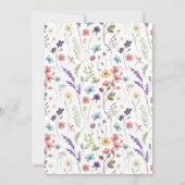 フラワーリング スプリング サマー どこで 彼らは ブライダル ゲーム 招待状 (裏面)