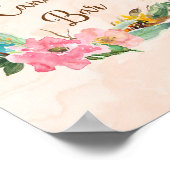 フラワーリースキャンディ結婚バーのポスタープリント ポスター (角)