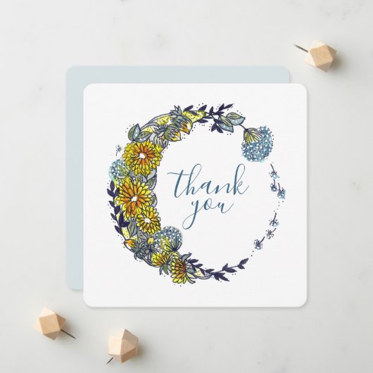 フラワーリースサンキュー 案内状 (正面/裏面インサイチュ)