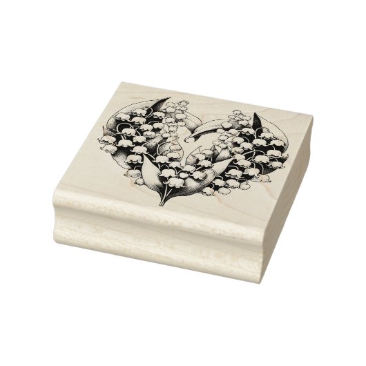 フラワーリースハート春ラブ自然ガーデナー ラバースタンプ (スタンプ)