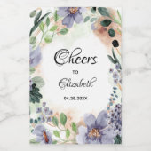 フラワーリース ブライダルシャワー ミニラベル ワインラベル (シングルラベル)