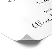 フラワーリーフォーシャル ウェディングドリンク メニュー看板 ポスター (角)