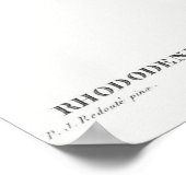 フラワーリーフヴィンテージ植物芸術 ポスター (角)