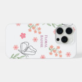フラワールックの不良少女 iPhoneケース (裏面横)