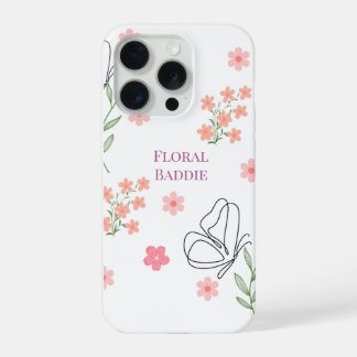 フラワールックの不良少女 iPhone 15 PROケース