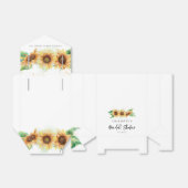 フラワール ひまわり ボタニカル ブライダルシャワー フェイバーボックス (折り畳みなし)