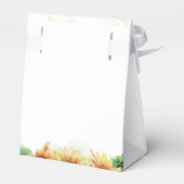 フラワール ひまわり ボタニカル ブライダルシャワー フェイバーボックス (裏面サイド)