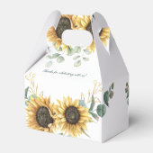 フラワール ひまわり ユーカリ スクリプト ブライダルシャワー フェイバーボックス (裏面サイド)