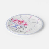 フラワール ウォーターカラーブライダルシャワー ペーパープレート (アングル)