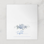 フラワール サムシング ブルー ブライダル シャワー テーブル ナンバー プレイスカード (外部開封)