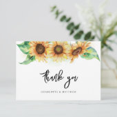 フラワール サンシャイン ブライダルシャワー サンキューカード (スタンド正面)