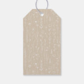 フラワール タウペ ベビーシャワー 感謝の気持ちのギフトタグ ギフトタグ (裏面)