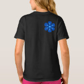 フラワーレイントロピカルガールTシャツ Tシャツ (裏面)