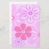 フラワーレイントロピカル文房具 便箋 (正面/裏面)