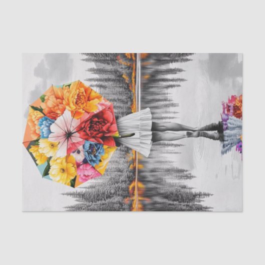 フラワーレインドロップ1 薄葉紙 (正面)