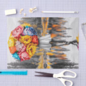 フラワーレインドロップ9 薄葉紙 (クラフト)