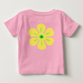 フラワーレイン幼児&乳児Tシャツ ベビーTシャツ (裏面)