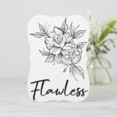 フラワーレスブリジガートンテーマの招待状 (スタンド正面)