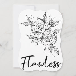 フラワーレスブリジガートンテーマの招待状