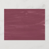 フラワーレタリング |マルーンサンキュー披露宴 ポストカード (裏面)