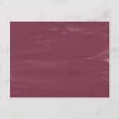 フラワーレタリング | Maroon Date夜間アイディアカード ポストカード (裏面)