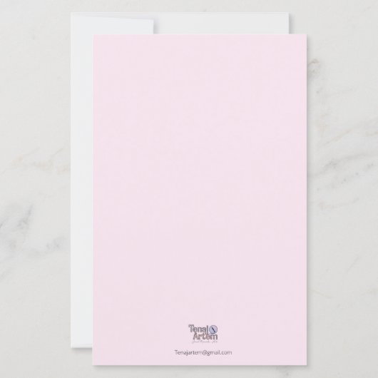 フラワーレターの筆記用紙 (裏面)