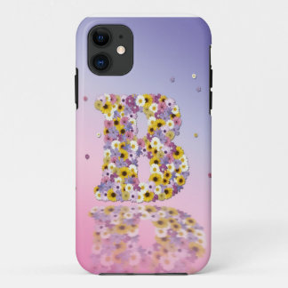 フラワーレターB iPhone 11 ケース