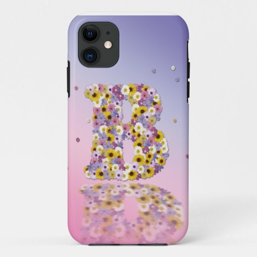 フラワーレターB Case-Mate iPhoneケース (裏面)