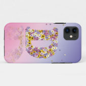 フラワーレターD Case-Mate iPhoneケース (裏面(横))