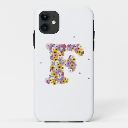 フラワーレターF Case-Mate iPhoneケース (裏面)