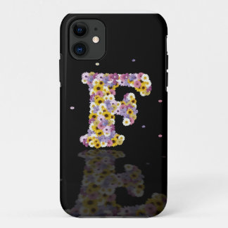 フラワーレターF iPhone 11 ケース