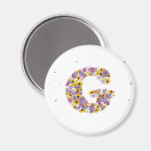 フラワーレターg マグネット (正面/裏面)