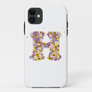 フラワーレターH iPhone 11 ケース