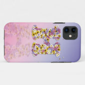 フラワーレターH Case-Mate iPhoneケース (裏面(横))