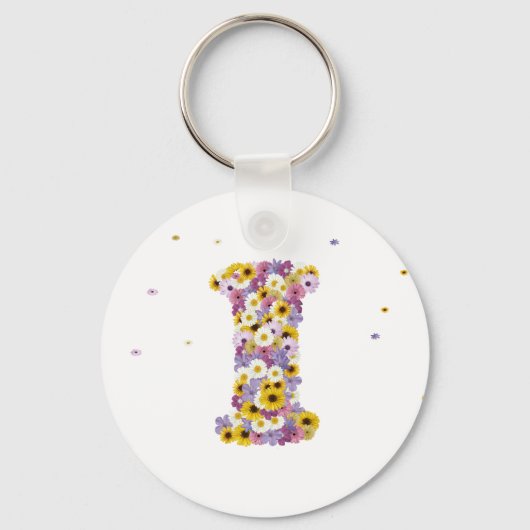 フラワーレターI キーホルダー (正面)