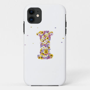 フラワーレターI iPhone 11 ケース