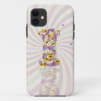 フラワーレターI iPhone 11 ケース