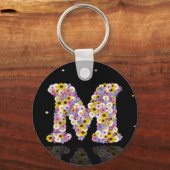 フラワーレターM キーホルダー (正面)