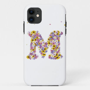 フラワーレターM iPhone 11 ケース