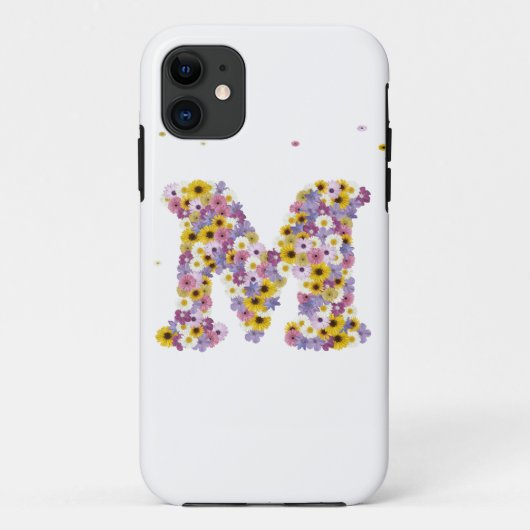 フラワーレターM Case-Mate iPhoneケース (裏面)