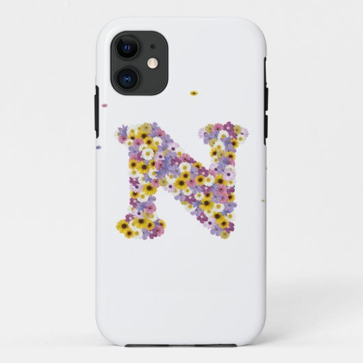 フラワーレターN Case-Mate iPhoneケース (裏面)